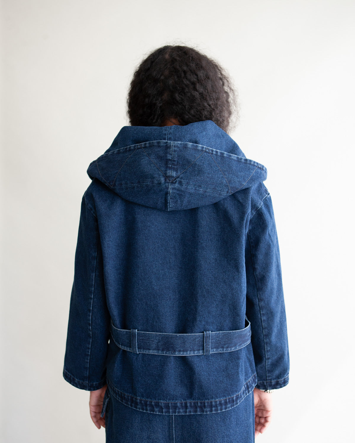 Short Mackinaw Coat - Denim