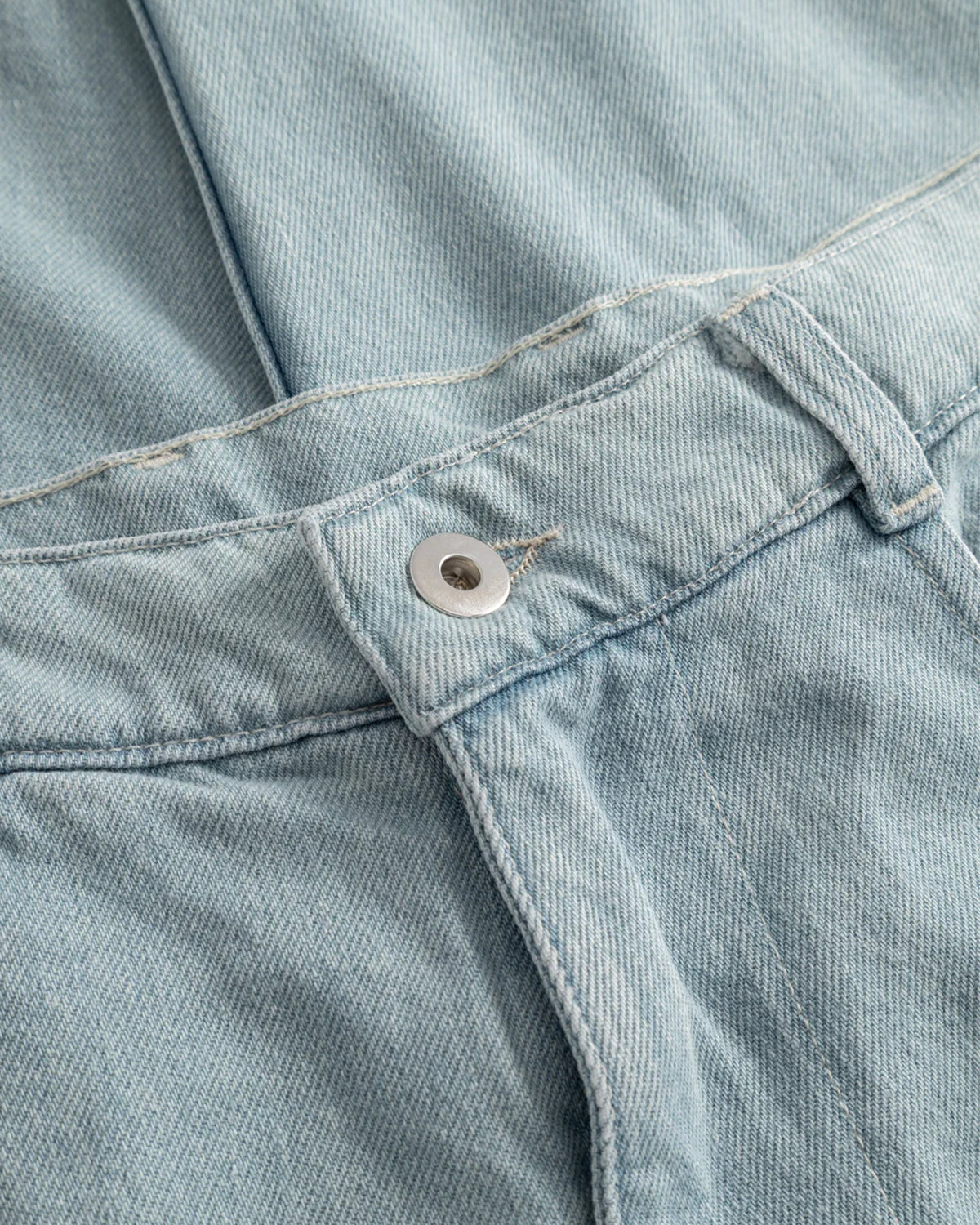 4 Pocket (Big) Mid Weight Denim Mens Trousers  - Bleach