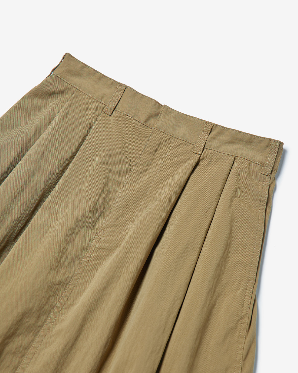 Womens CN Typewriter 2Tuck Skirt - Dk.Beige