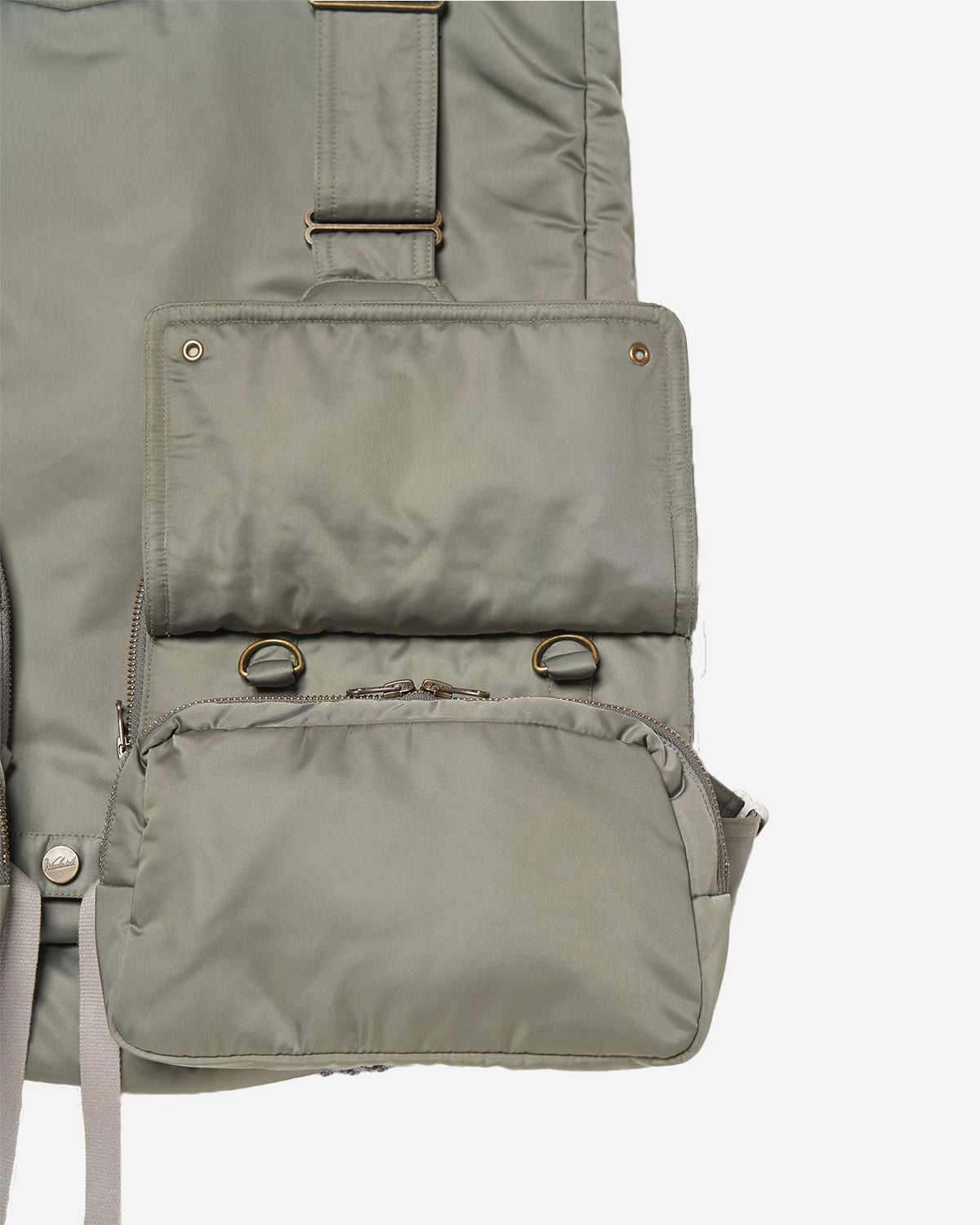 High Count Satin Fishing Vest - Sage