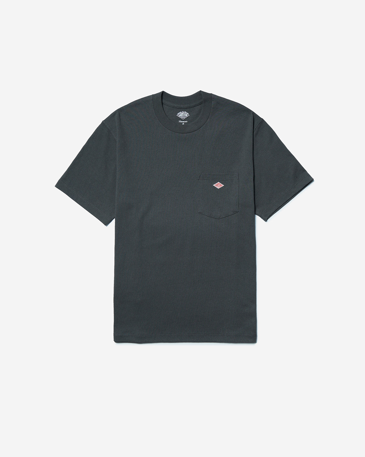 Mens Short Sleeve Pocket T-shirt - Coal Grey