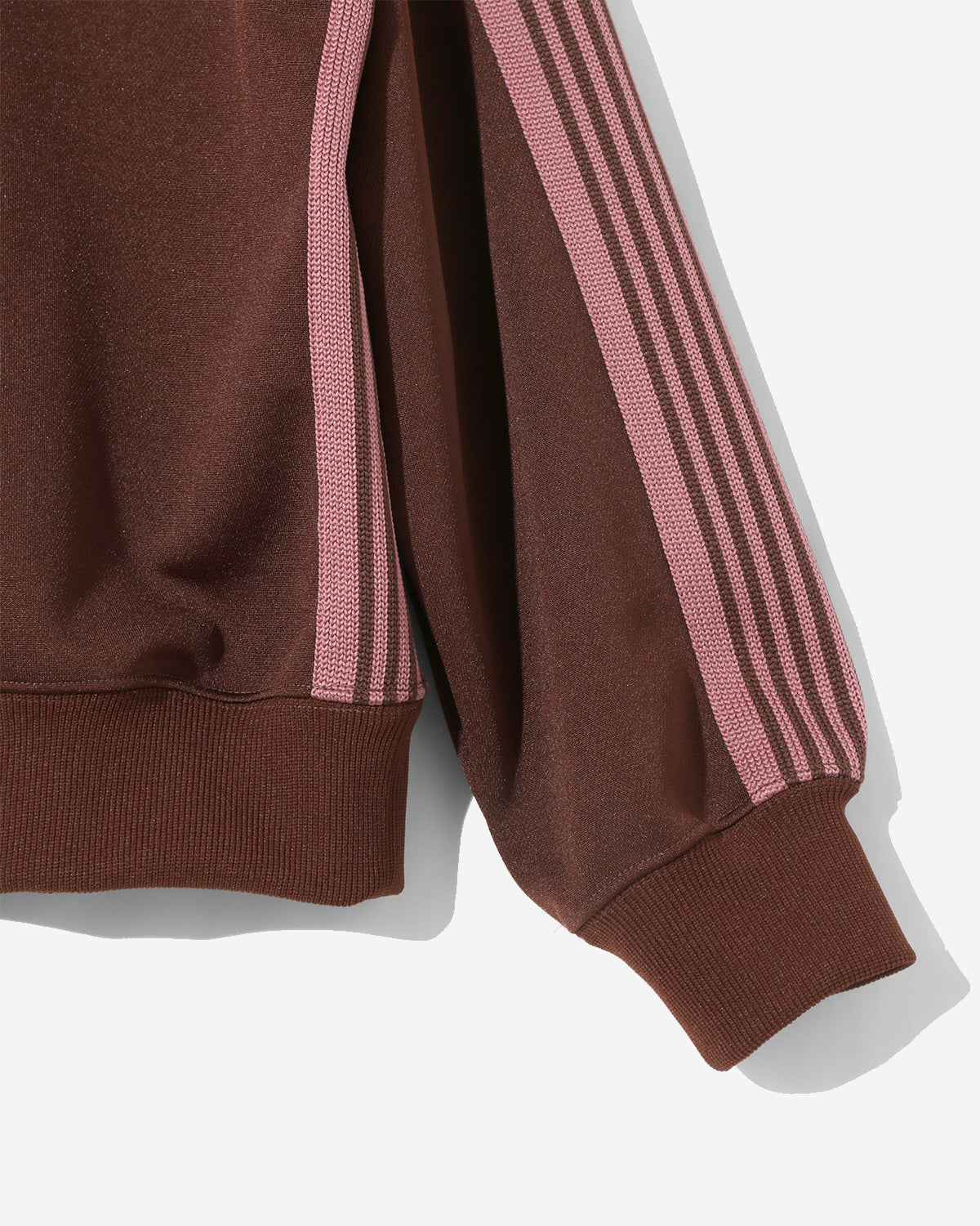 Track Crew Neck Shirt - Poly Smooth - Brown