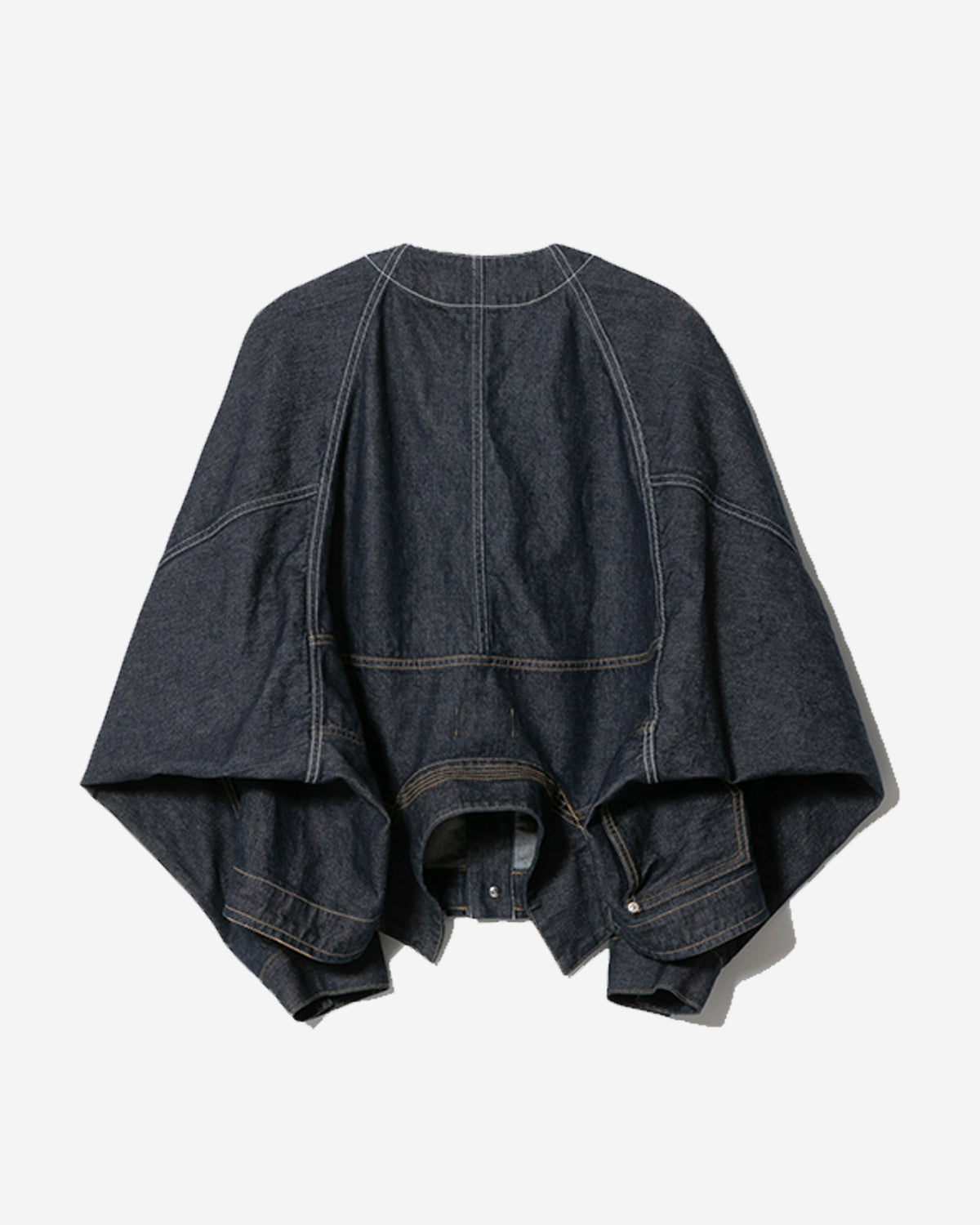 Double End Left Hand Twill Denim Blouson - Indigo