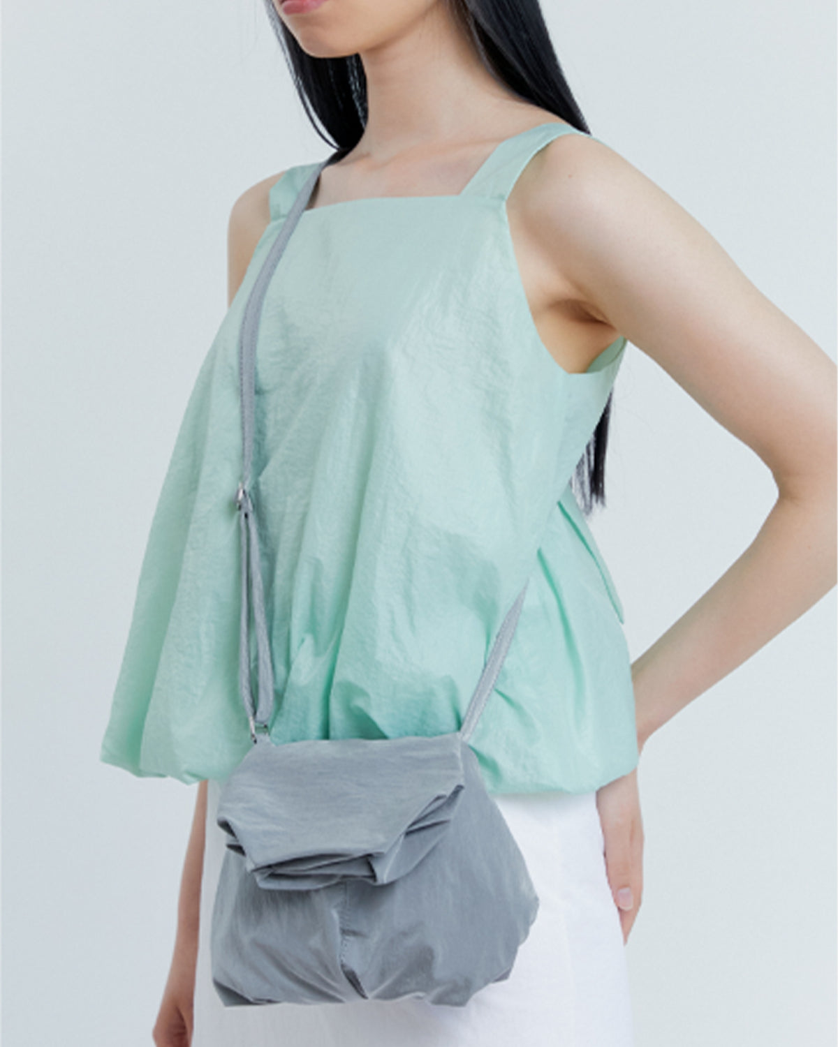 Blooming Cross Bag - Gray