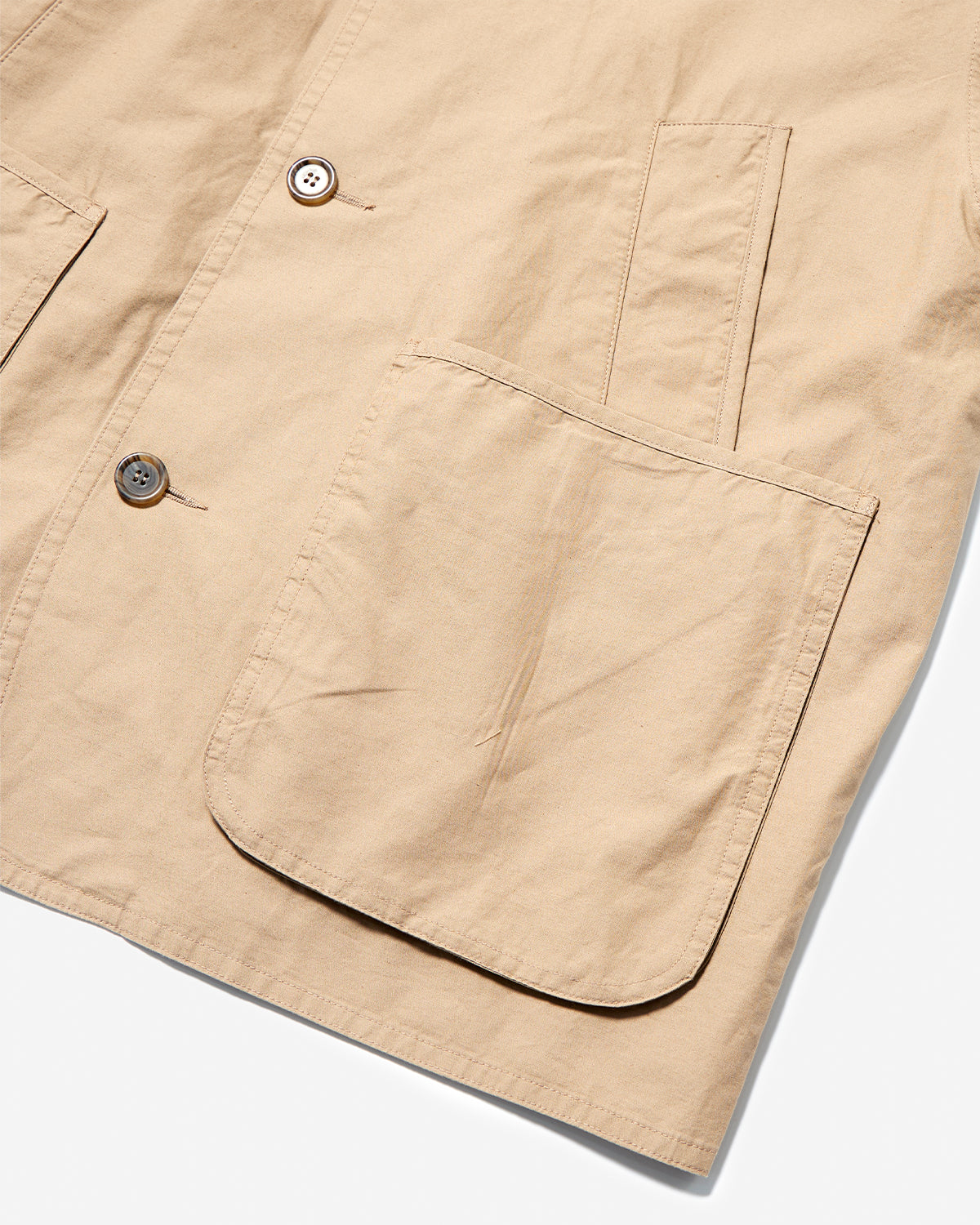 Mens Downproof Work Jacket - Light Beige