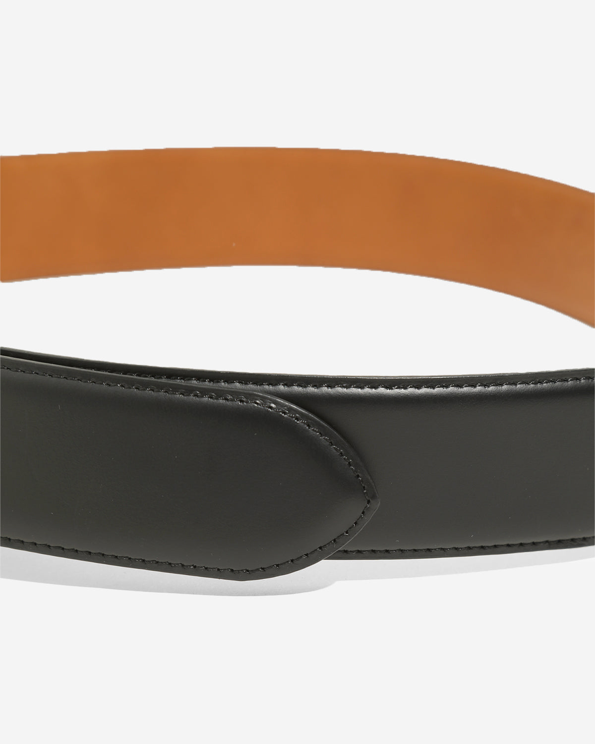 Peace Buckle Belt - Steer Lthr. - Black