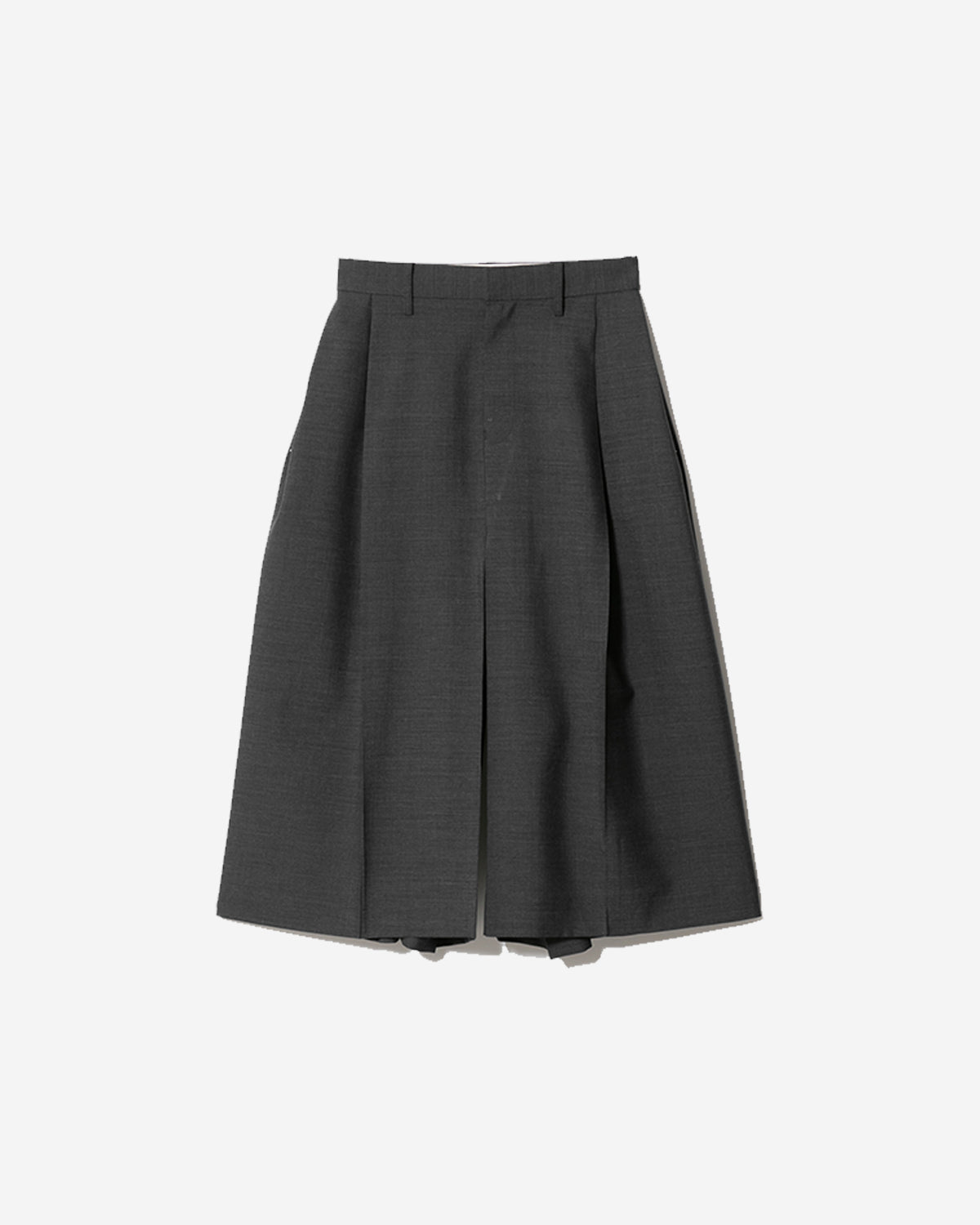 Tropical Wool Mohairside Tuck Box SKPT - Charcoal