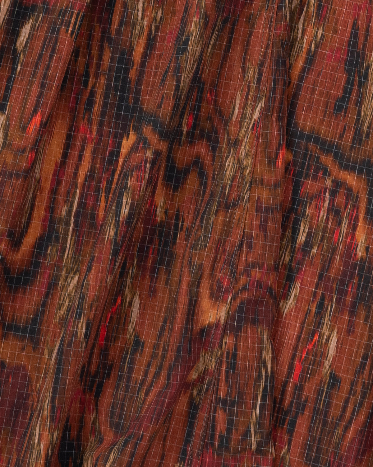 Printed Ripstop Cargo Pants - Red