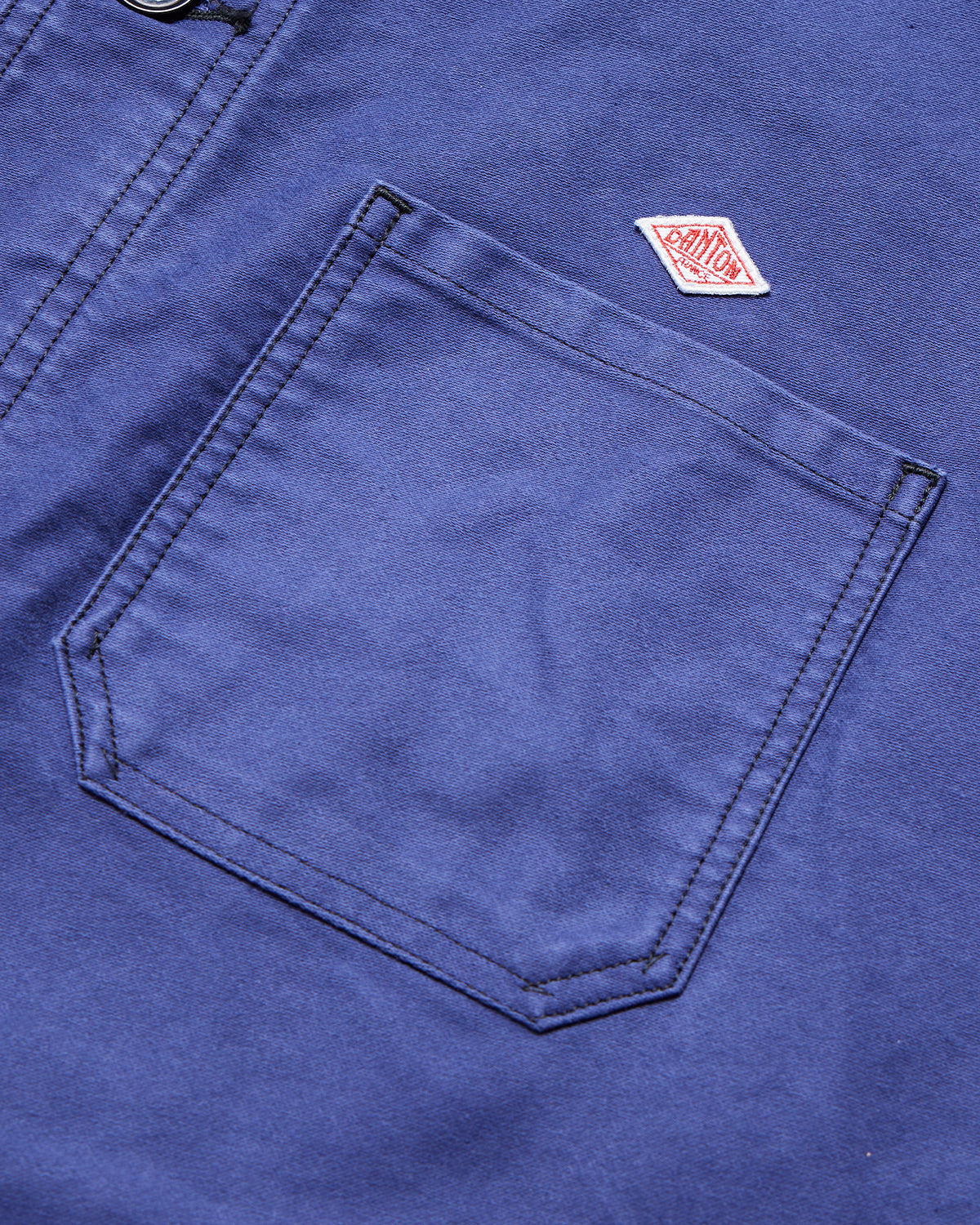 Moleskin Wide Coverall Jacket - Navy