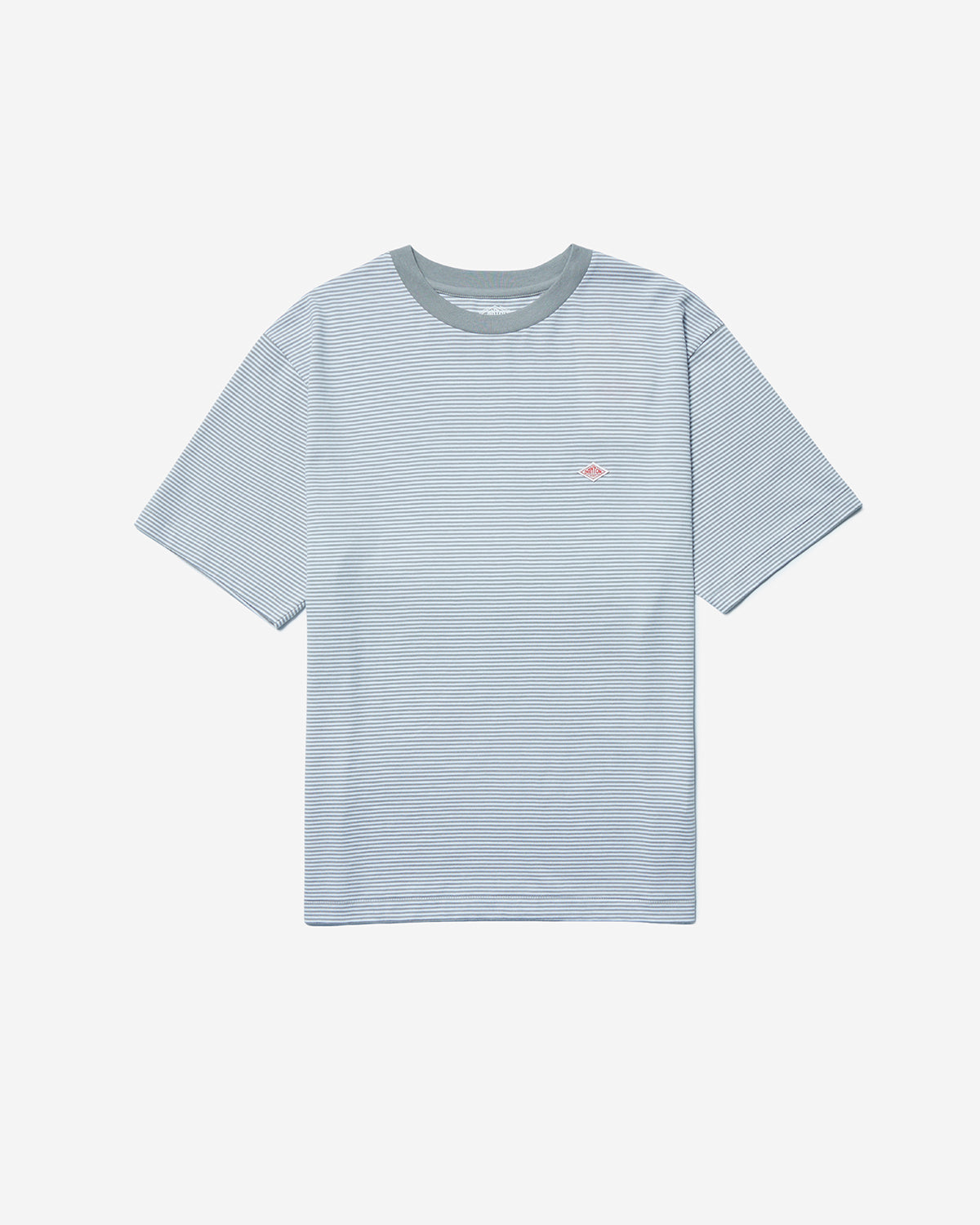 Mens Short Sleeve Inner T-shirt Stripe - GreyxWhite