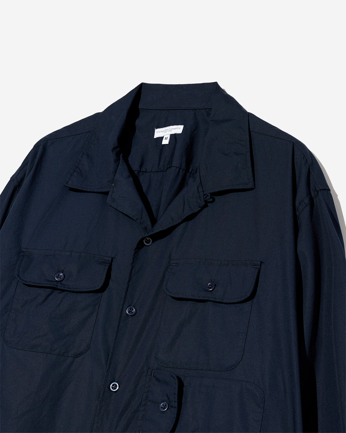 Bowling Shirt - Dk.Navy Cotton Broadcloth