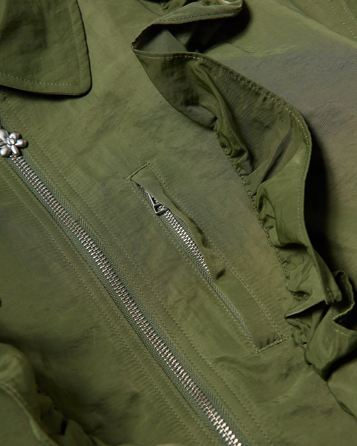 Thistle Frill Bomber - Artichoke