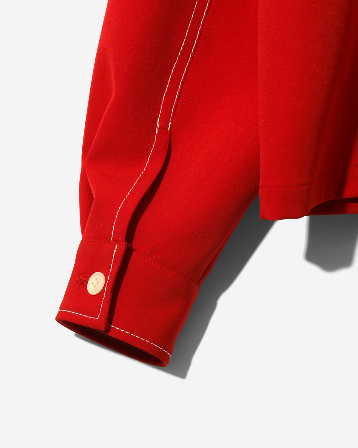 Stitched Sports Jacket - Poly Light Double Cloth - Red