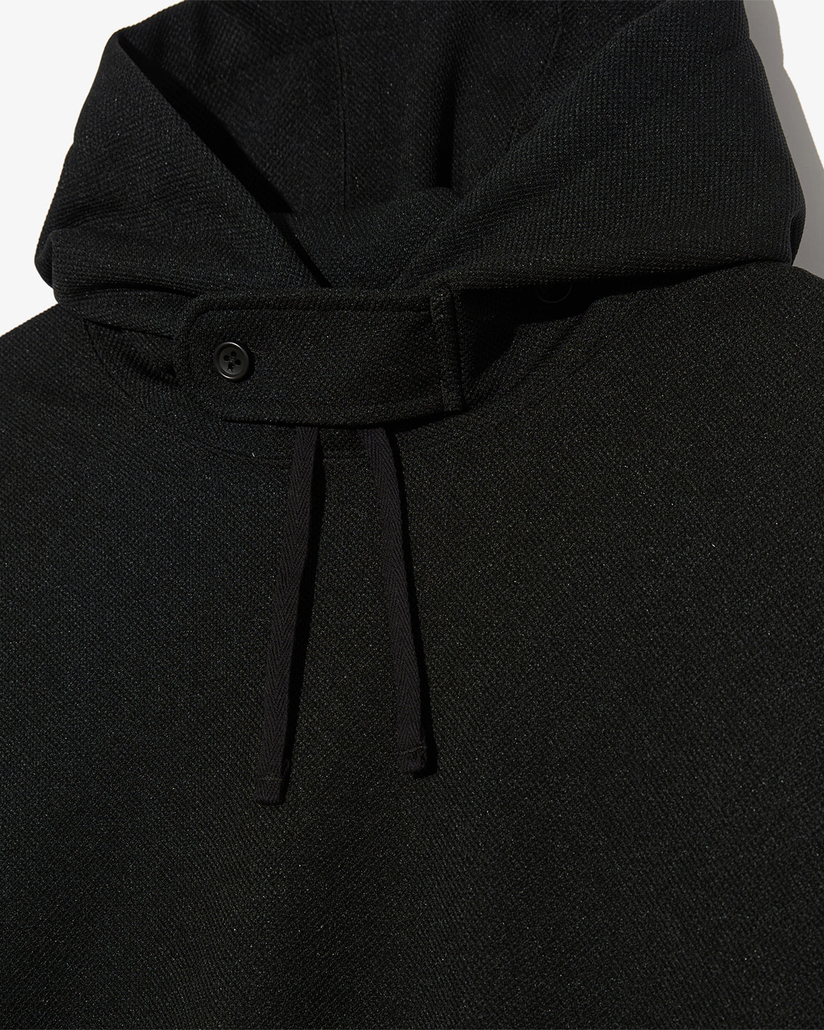 Short Sleeve Hoody - Black Diamond Poly Knit