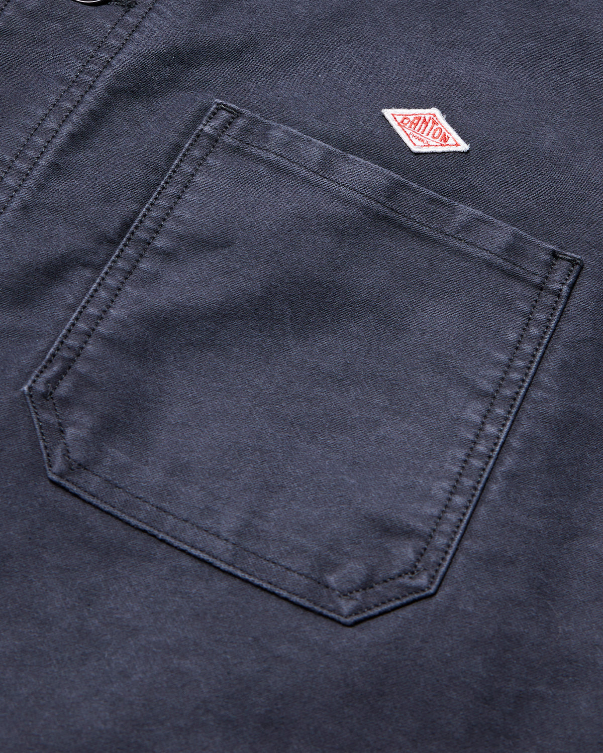 Moleskin Wide Coverall Jacket - Black