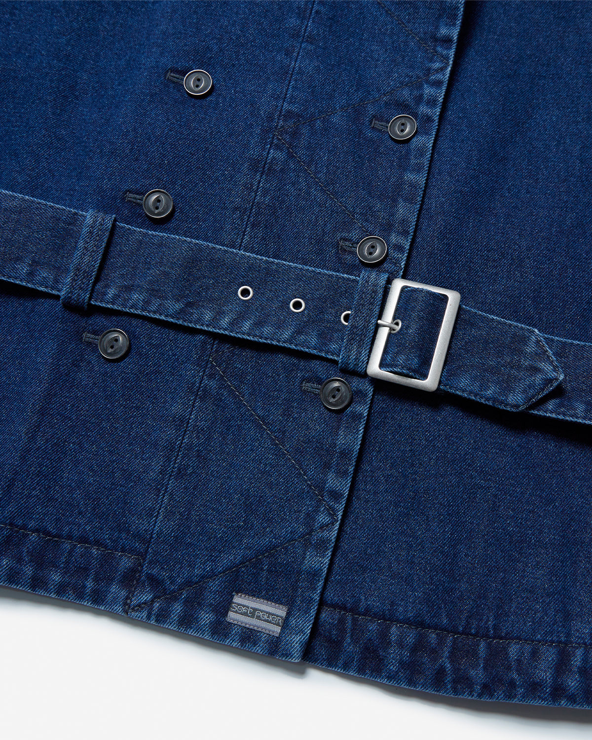 Short Mackinaw Coat - Denim