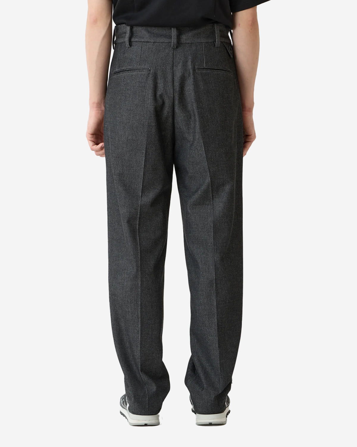 2 Tuck Pants - Charcoal