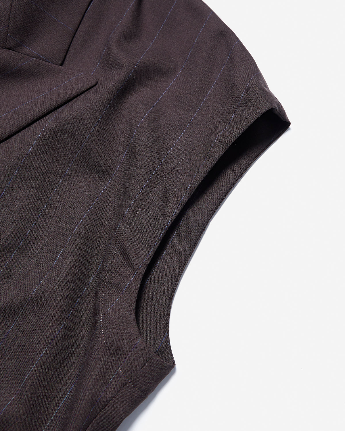 Draw Cord Vest - Chocolate