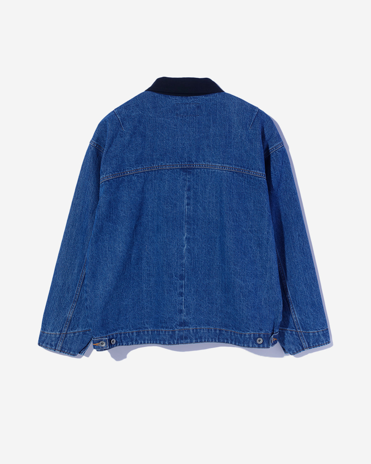 Bandana Embroidery Denim Jacket - Indigo / White