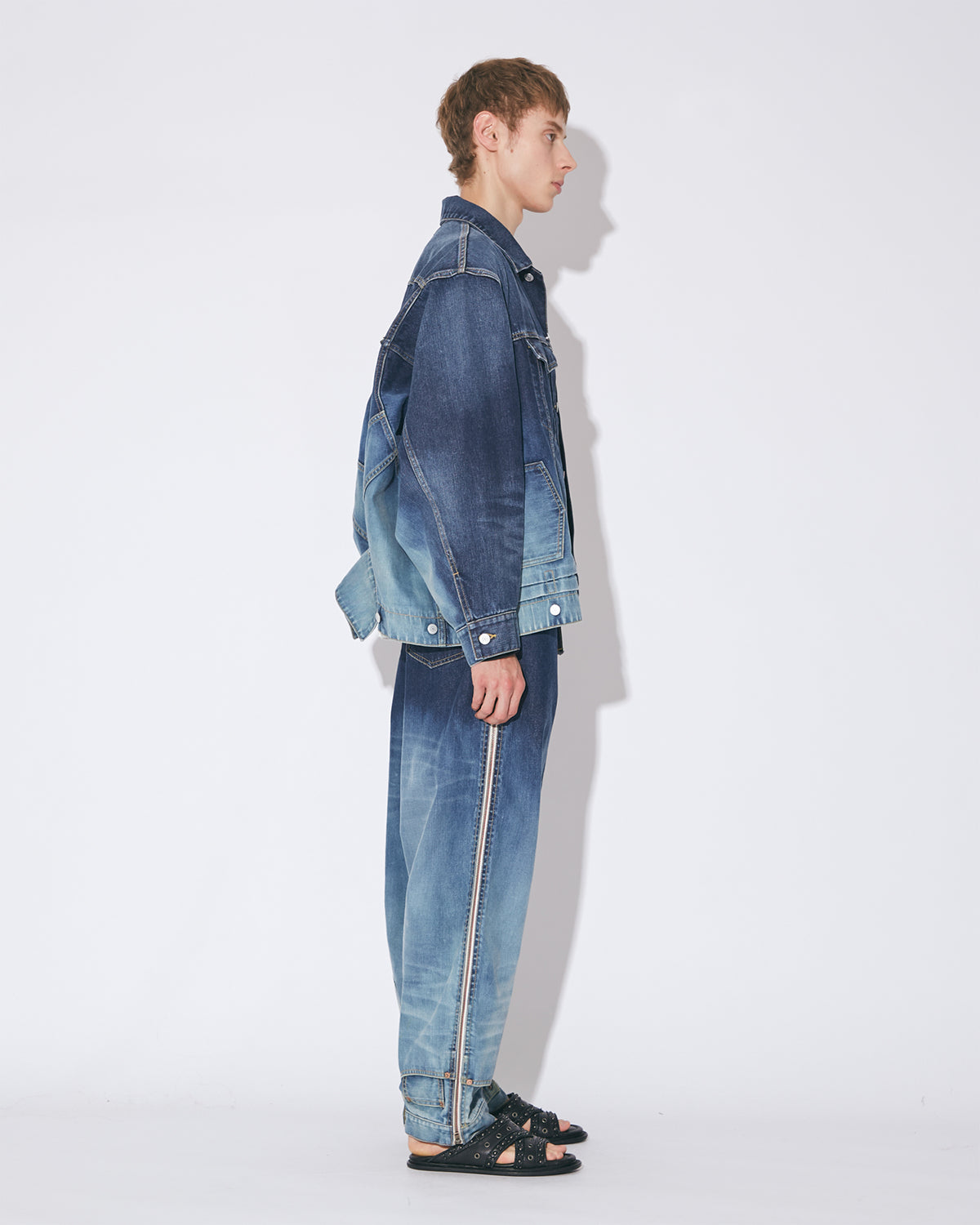 Double End Selvedge Blouson Gradation - Indigo