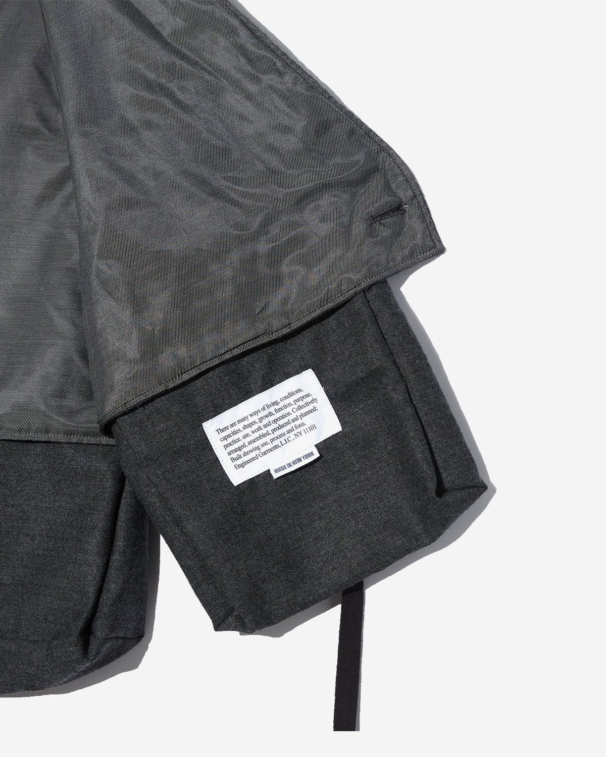 Fowl Vest - Charcoal High Count Worsted Wool