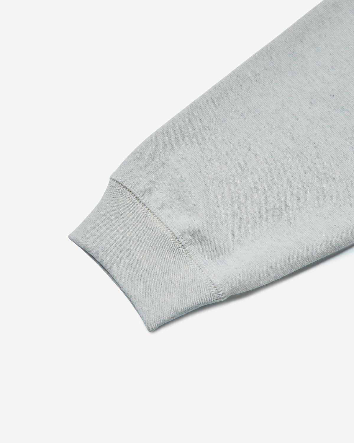 Womens Long Sleeve Sweat T-Shirt - Heather Ivory