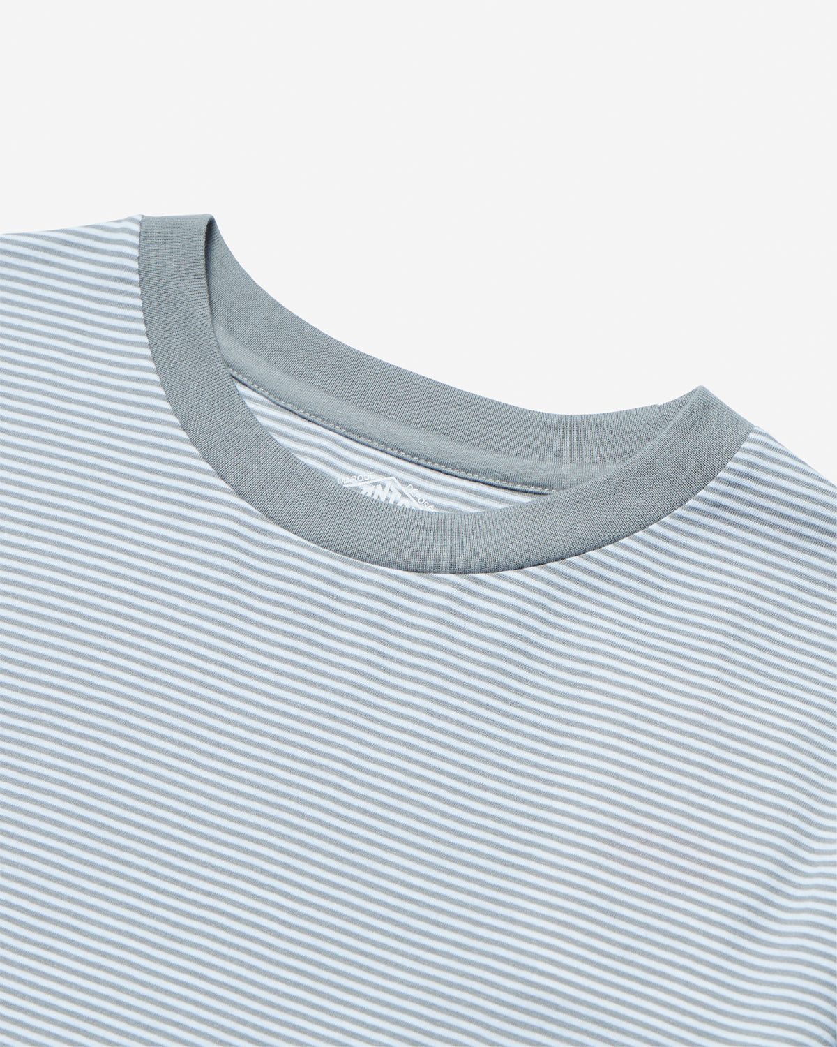 Mens Short Sleeve Inner T-shirt Stripe - GreyxWhite