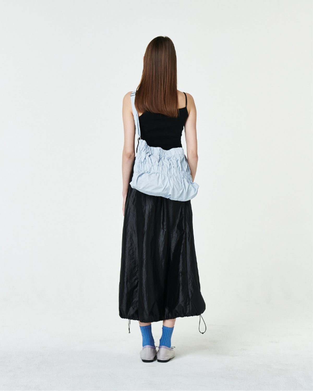 M Tiered Cross Bag - Blue