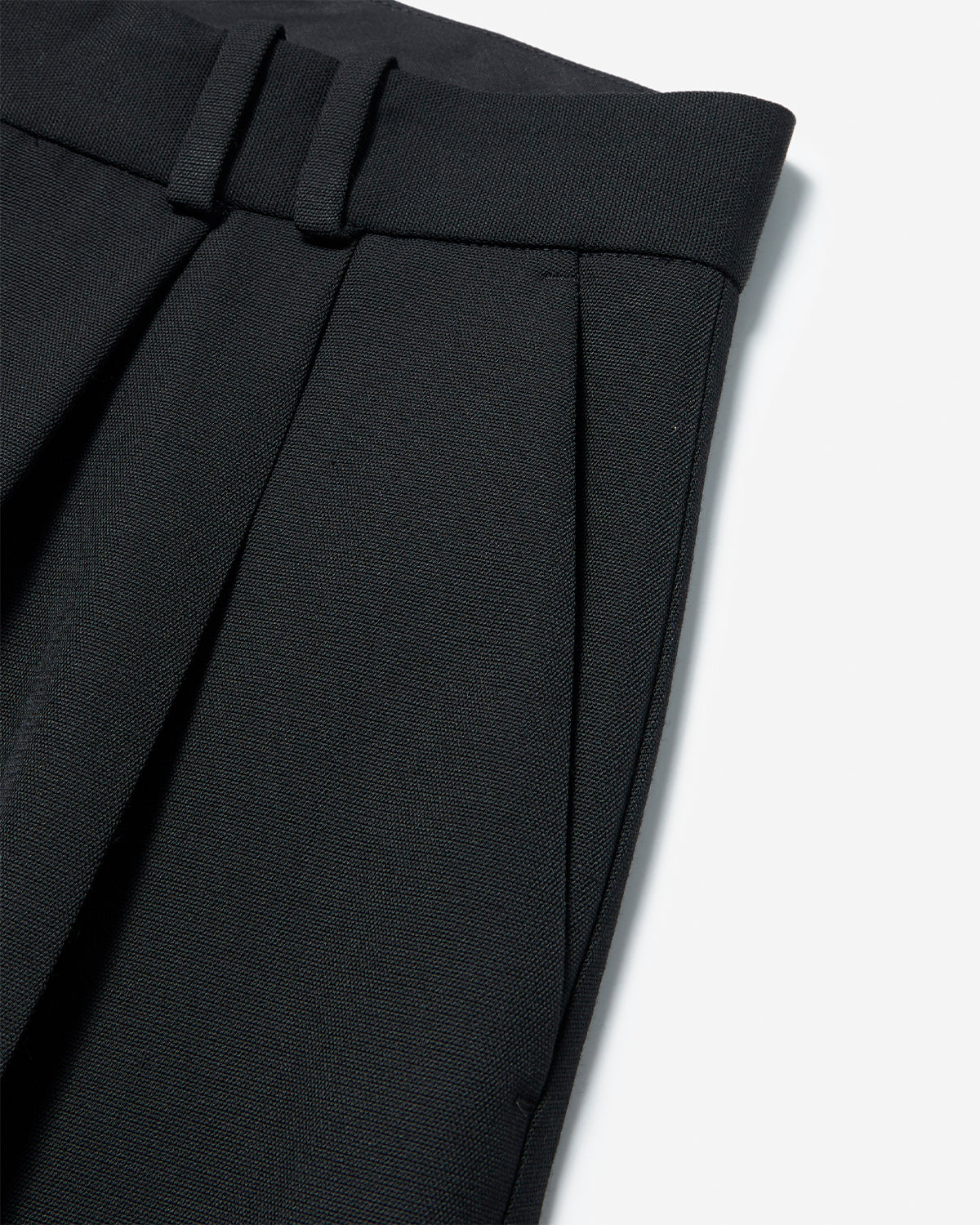 Line - Double Pleat Volume Pant - Black