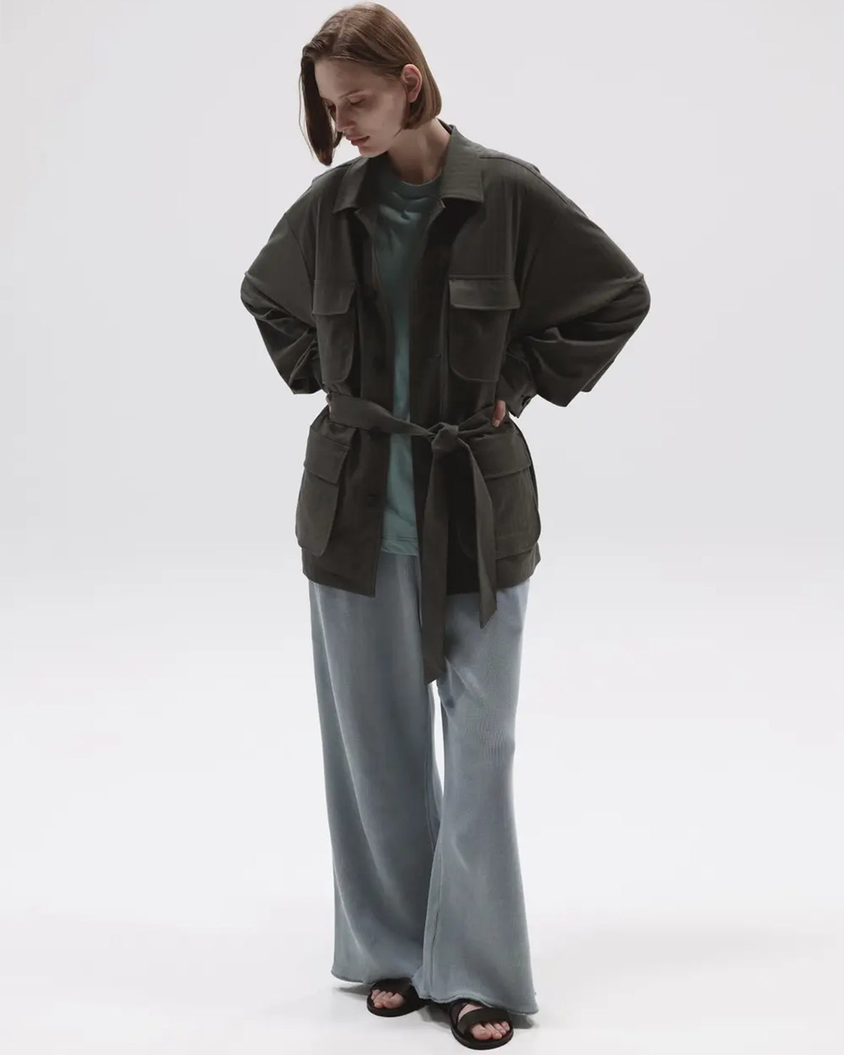 46G Opal Print Hunting Jacket  - Charcoal Print