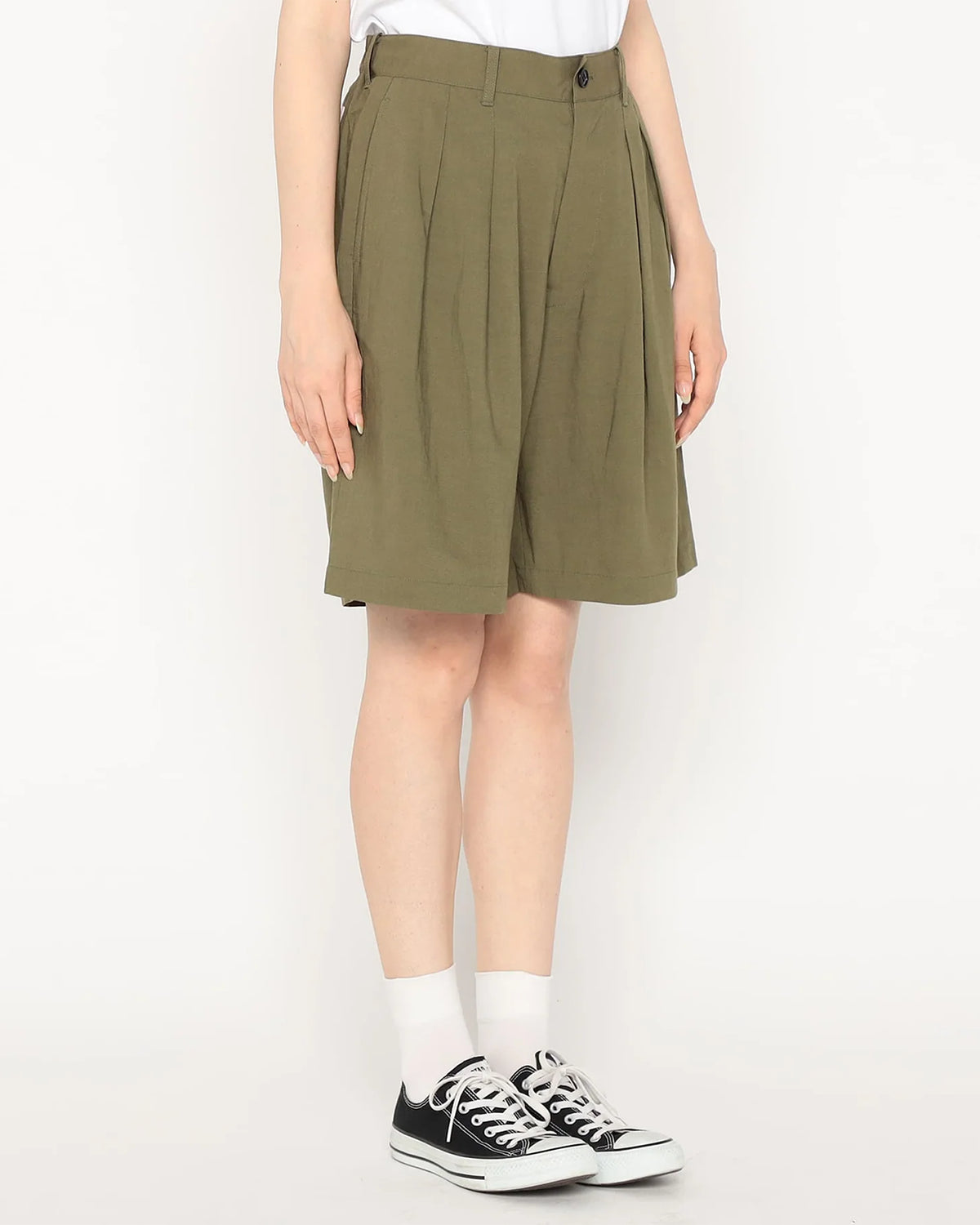 Mens C/N Twill Easy Shorts - Olive