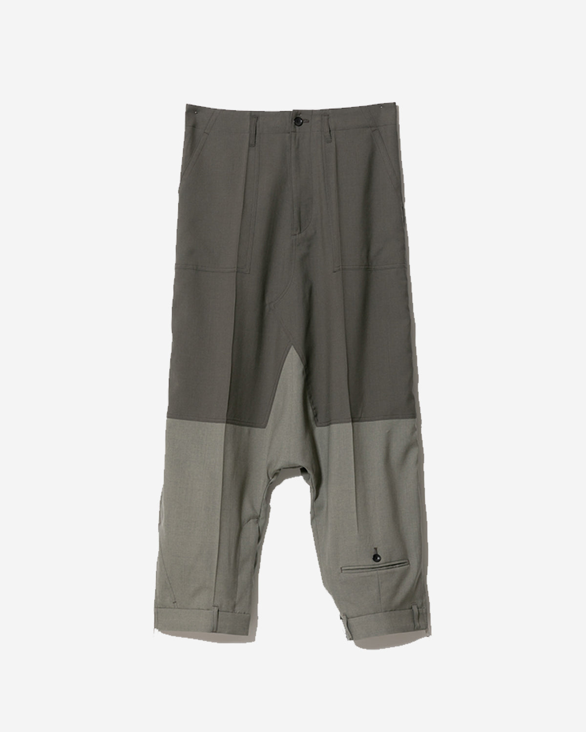 Double End Light Wool Tropical Pants - Khaki