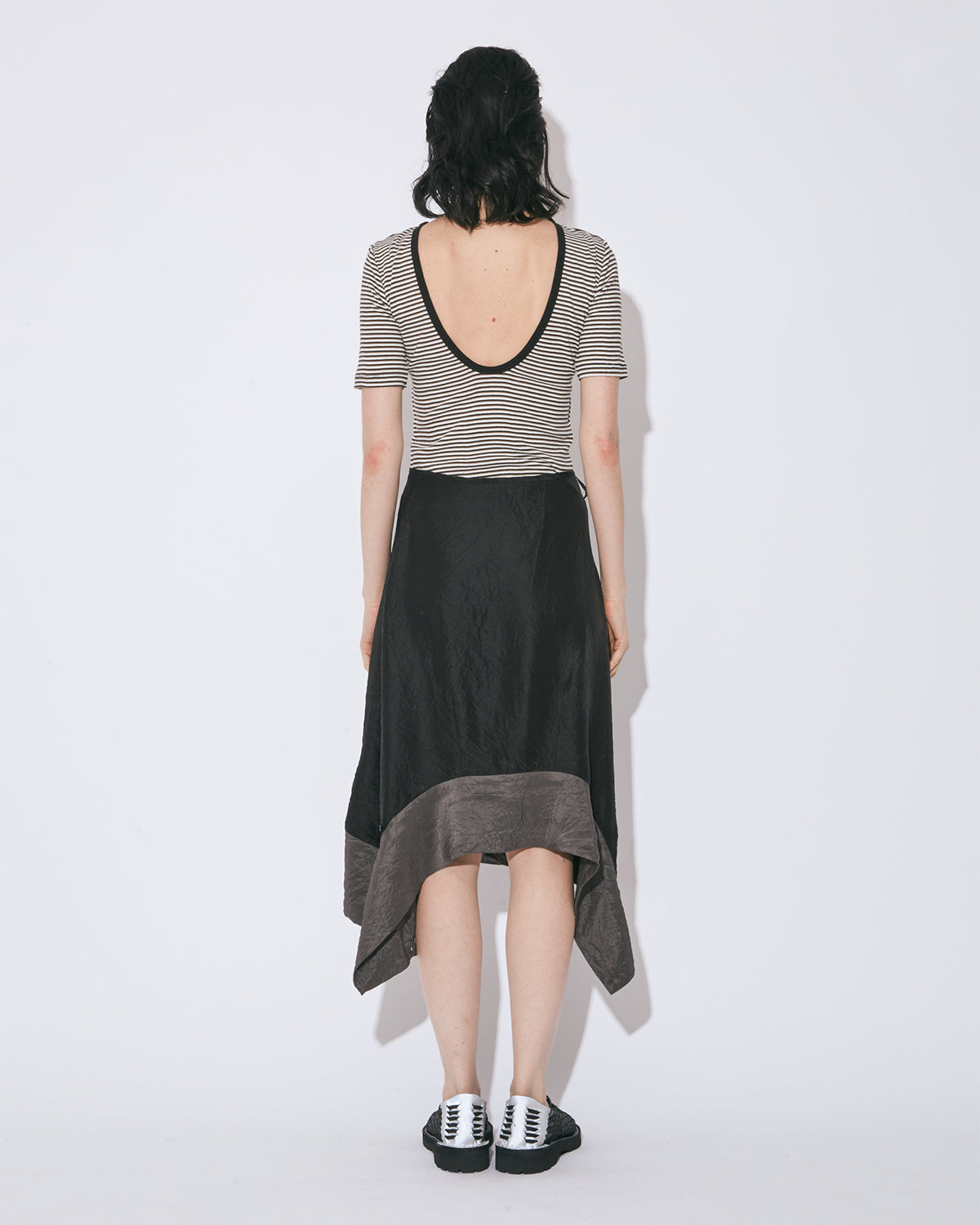 Miller Double Front T-Shirt - Navy x Green