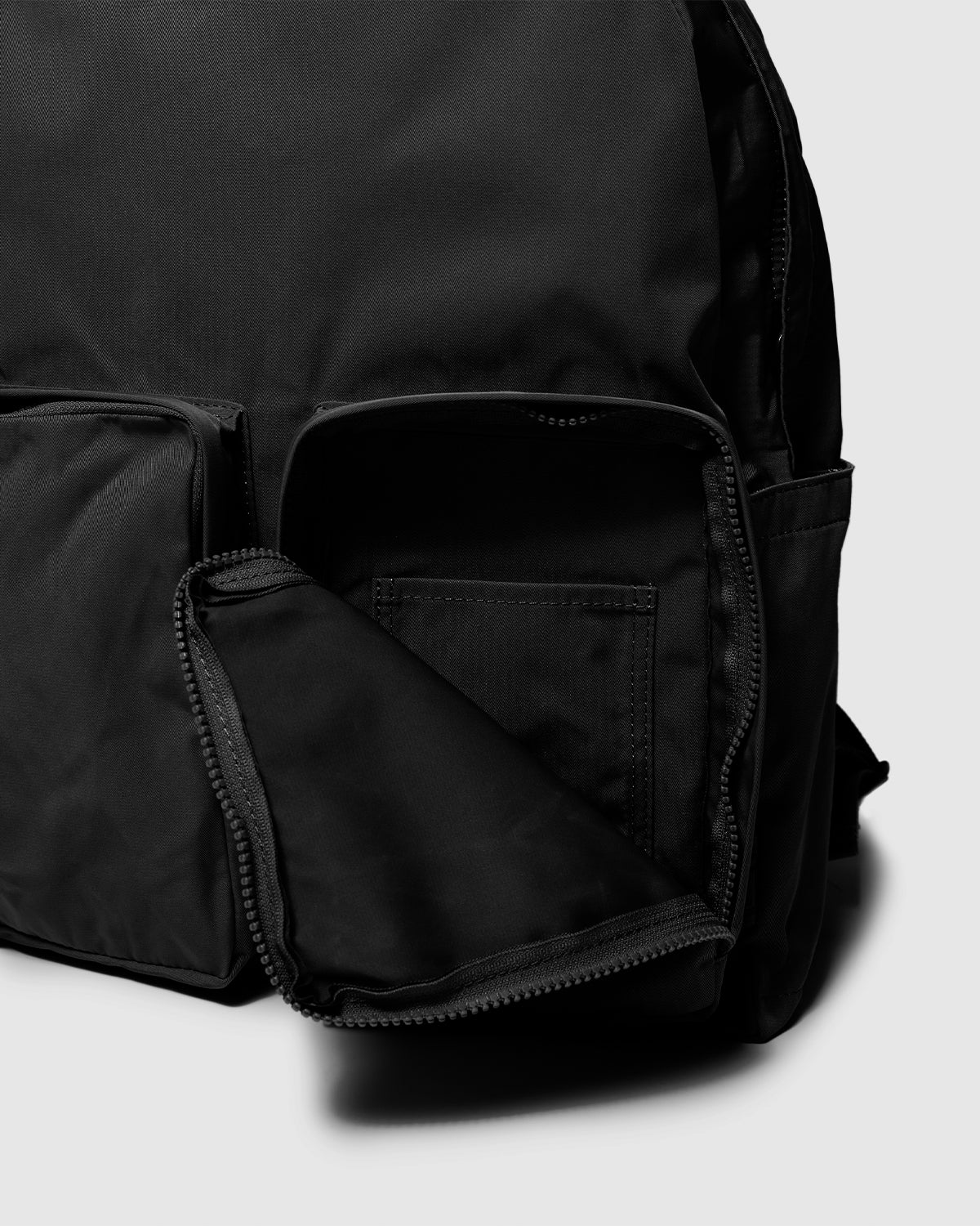 Gabardine Backpack  - Black