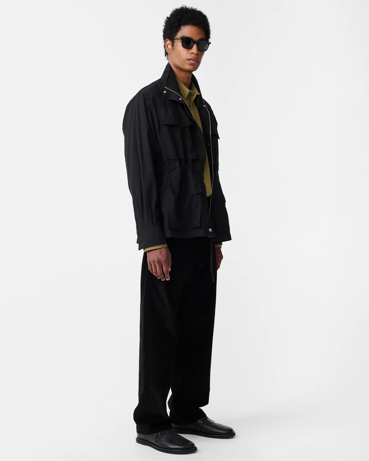 Vista - Elasticated Waist Jacket - Washed Black