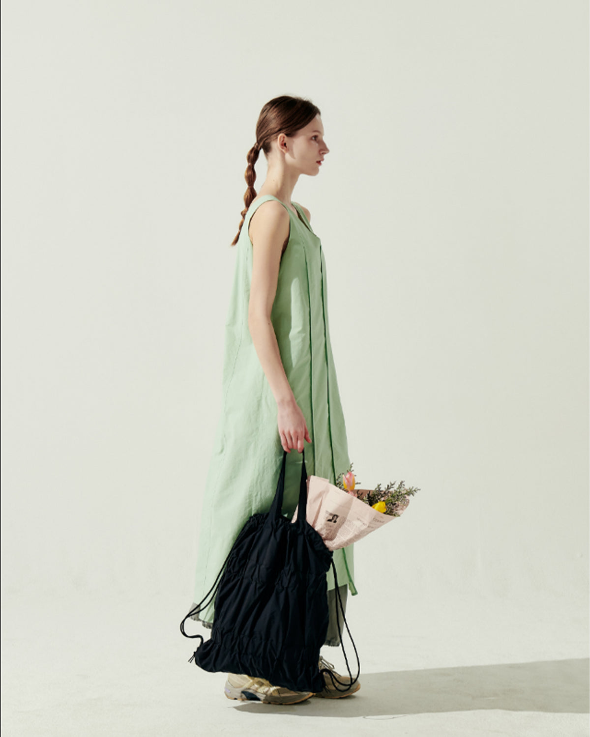 Tiered Banding Backpack - Black