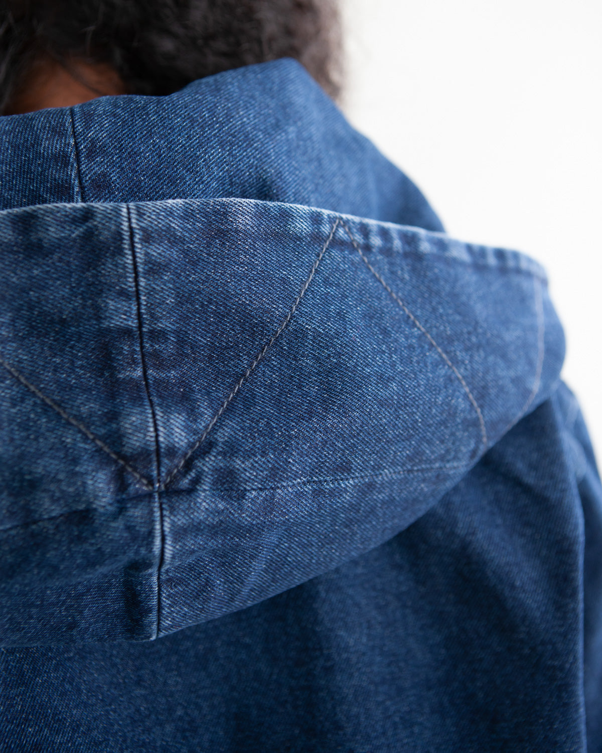 Short Mackinaw Coat - Denim