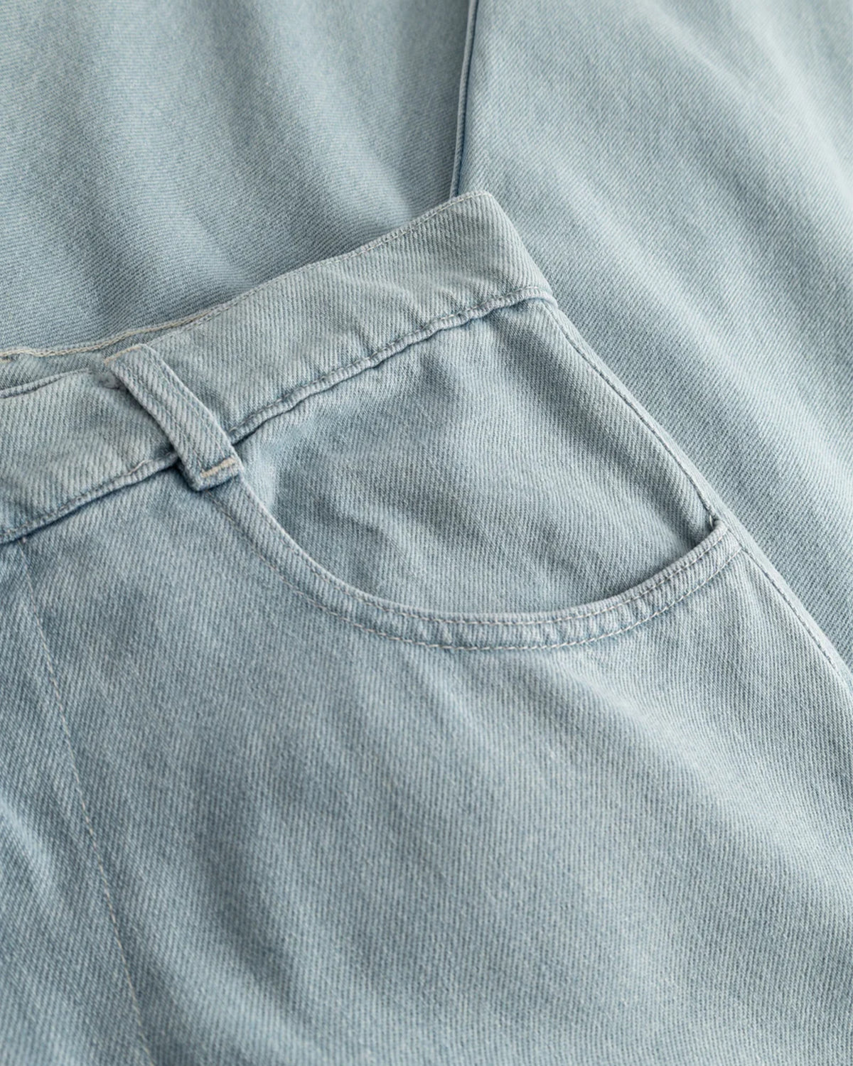 4 Pocket (Big) Mid Weight Denim Mens Trousers  - Bleach
