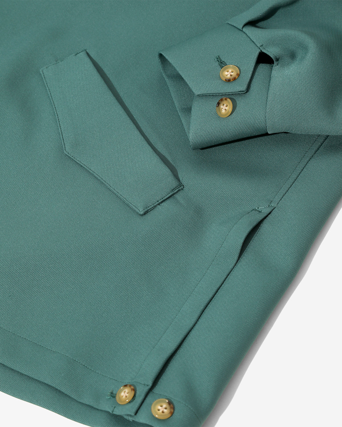 Western Work Jacket - Poly Twill - Green