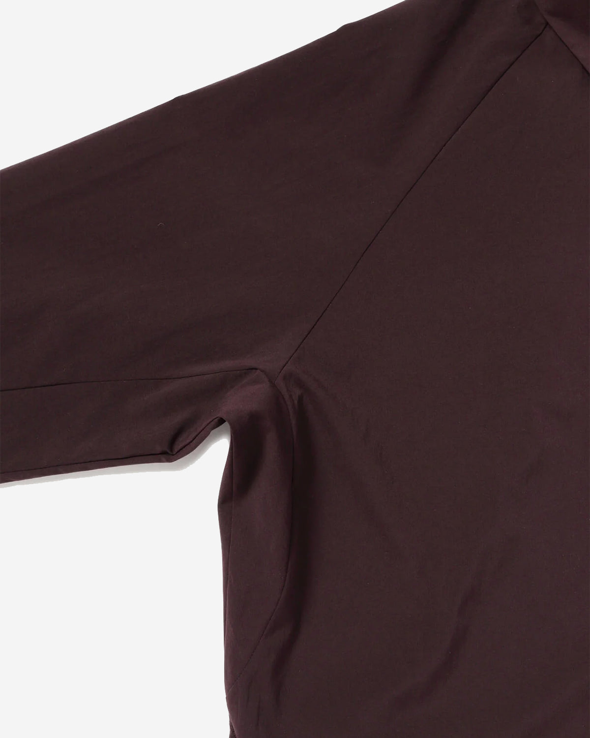 Fleece Base Band Collar Shirt - Bordeaux