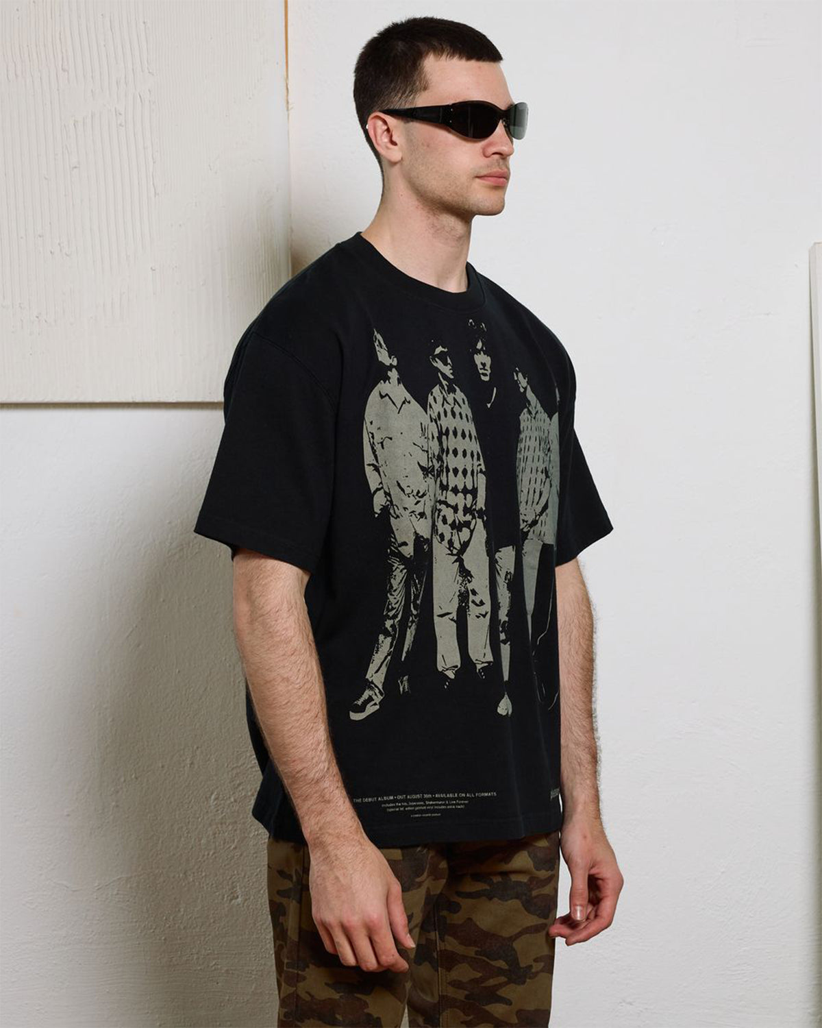 Pleasures X Oasis - Definitely Heavyweight Shirt - Faded Black