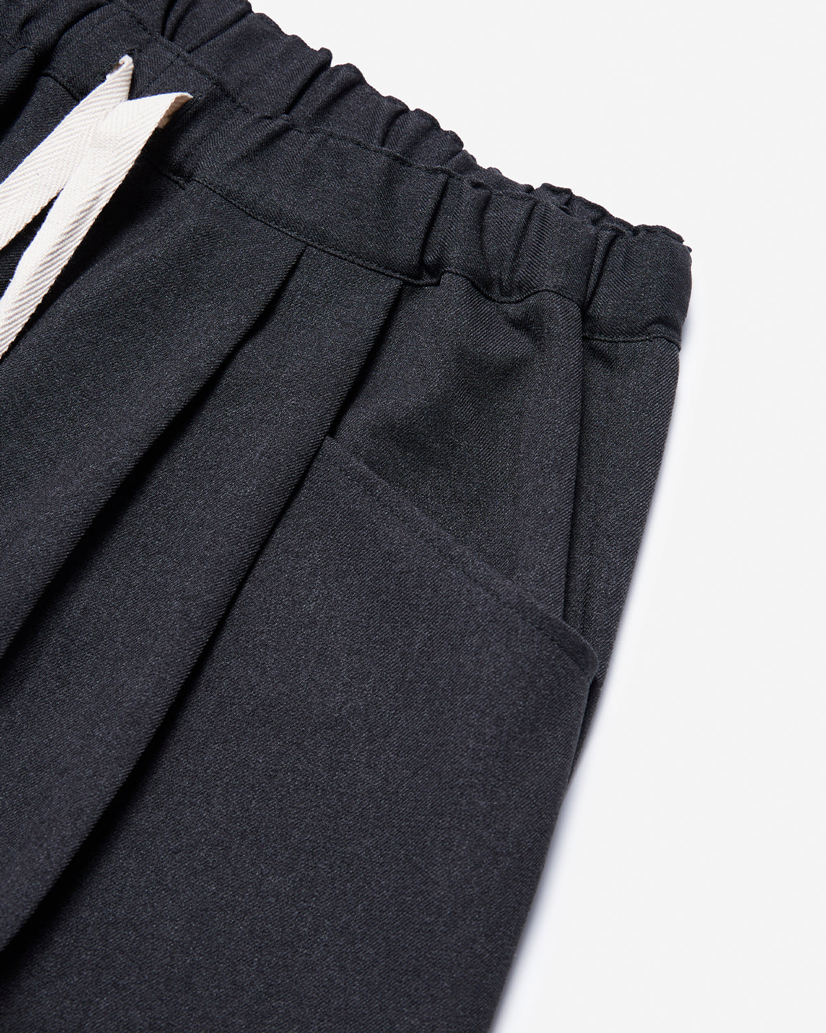 Mens Heavy Twill 2Tuck Easy Pants - Dk.Green Grey