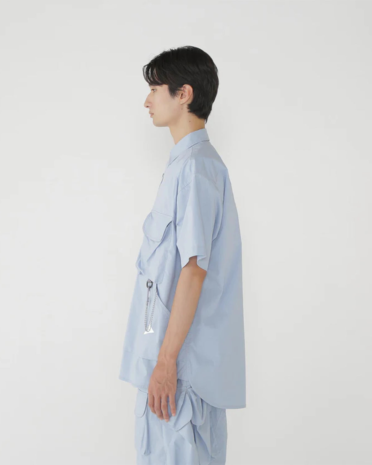 Multi Pocket SS Shirt (M) - L.Blue