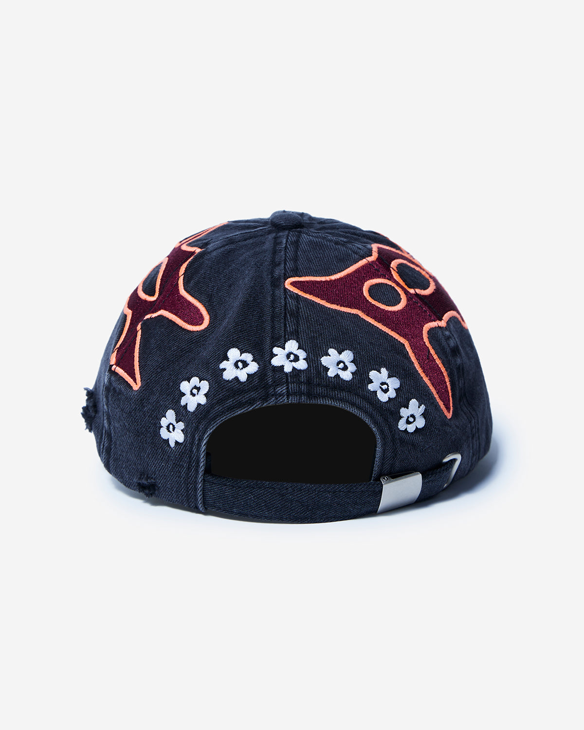 Seven Eighths Baseball Cap - Black Wash / Deep Red