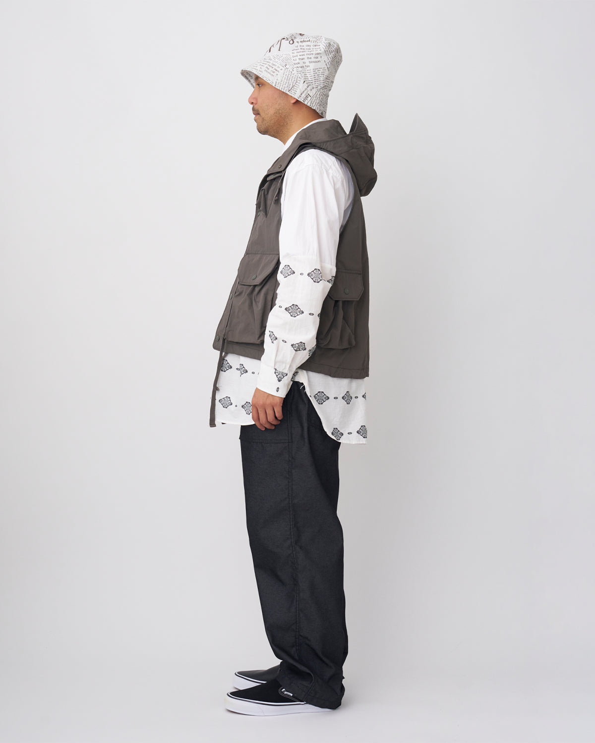 Field Vest - Olive Polyester Taslan