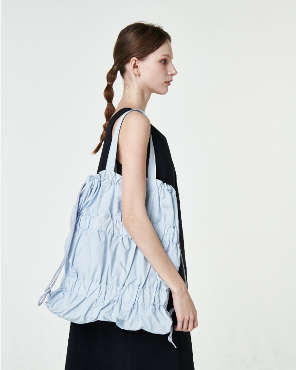 Tiered Banding Backpack - Light Blue