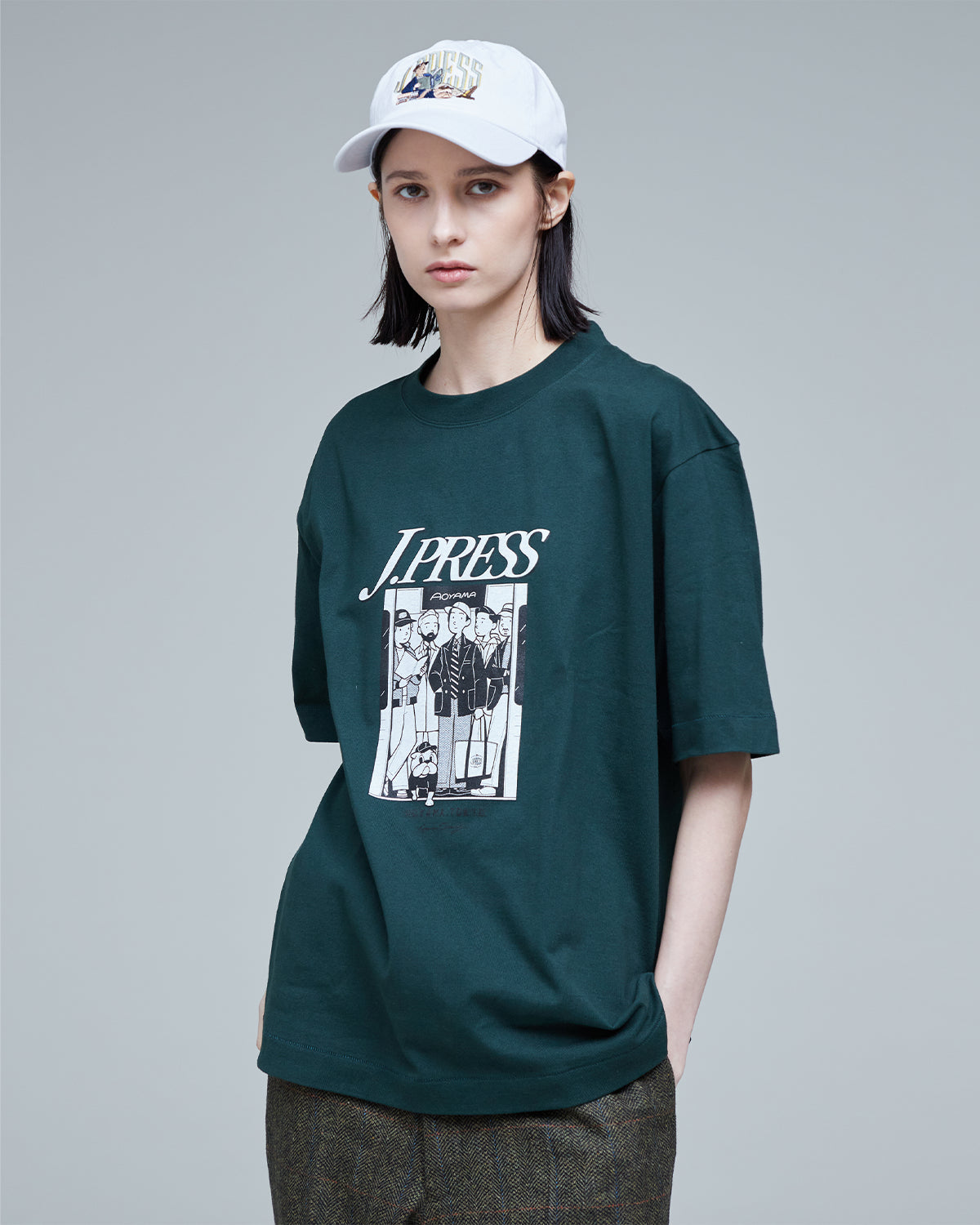 Aaron Illust T-Shirt - Green