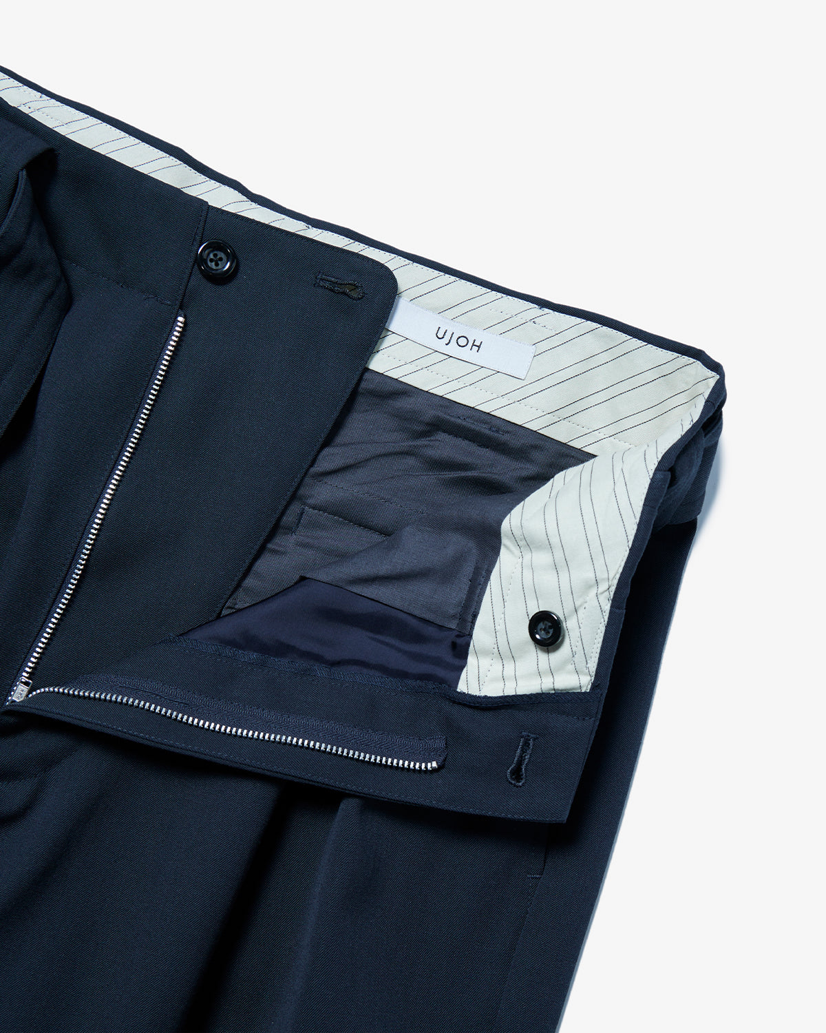 Tab Belt Pant - Grayish Navy