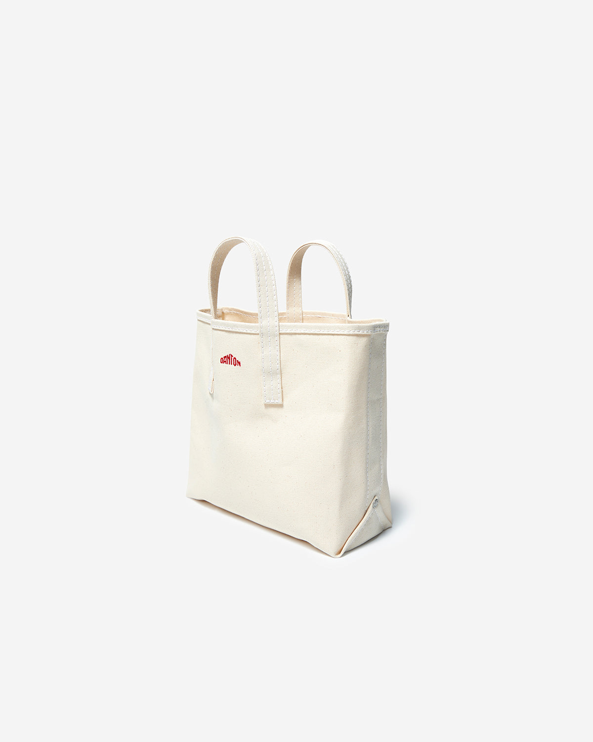 Vosges Moyen - Cotton Canvas Tote Bag - Ecru Red