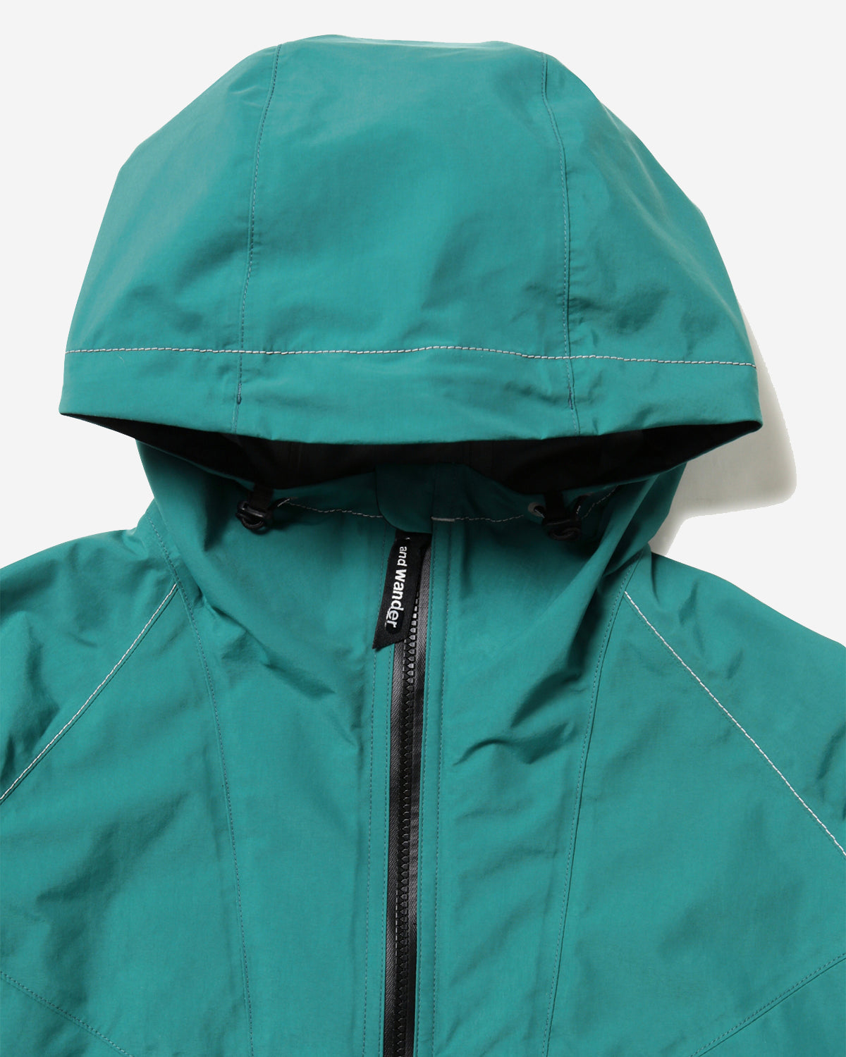 Loose Fitting Rain Jacket - Blue Green